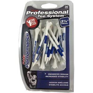 Golf Tees 30-Pack 3.25 Inch Striped Plastic
